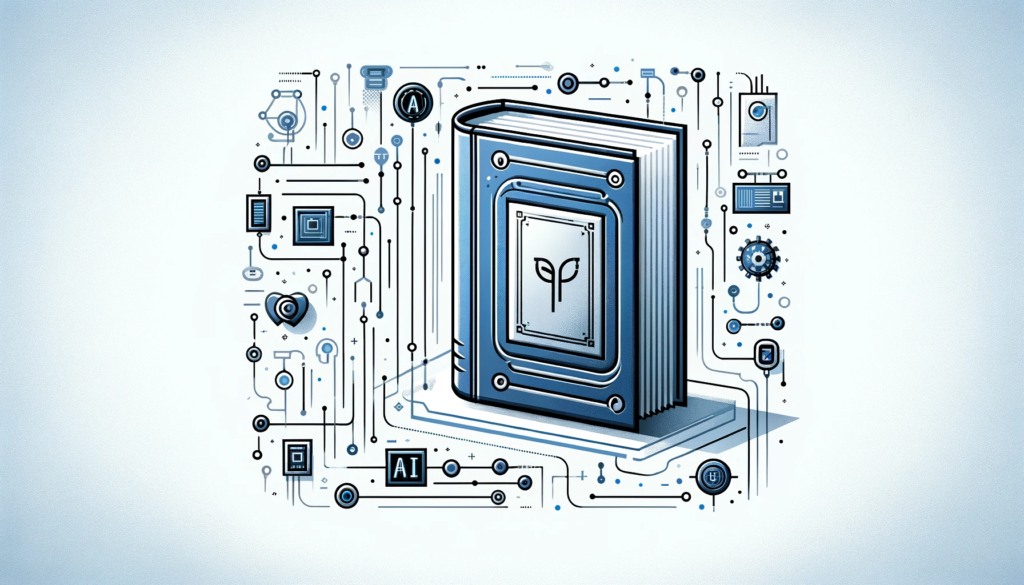 Ilustração representando inteligência artificial na indústria editorial